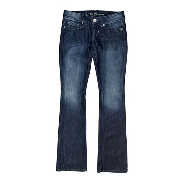 Vintage GUESS Premium Women’s 26 Daredevil Bootcut Jeans Low Rise Denim Y2K - Picture 1 of 6